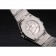 Swiss Lady Omega Constellation Crystal lunetta incrostata Quadrante radiale argento 80291