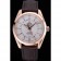 Omega Seamaster Planet Ocean GMT quadrante bianco cassa in oro rosa cinturino in pelle marrone 622400