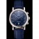 Cronografo Omega Seamaster Vintage quadrante blu cassa in acciaio inossidabile cinturino in pelle blu
