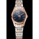 Omega De Ville Ladies quadrante blu cassa in oro rosa Bracciale bicolore 1453784