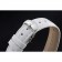 Cronografo Omega De Ville Quadrante bianco Cassa in acciaio inossidabile con diamanti Bracciale in pelle bianca 622453