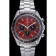 Cinturino in acciaio inossidabile Omega Speedmaster rosso grigio 622054