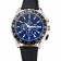 Omega Seamaster Aqua Terra Chrono GMT quadrante nero cinturino in pelle nera 622535