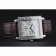 Piaget Emperador Limited Edition quadrante bianco inciso cassa d'argento Bracciale in pelle marrone 1454138