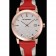 Burberry The City Classico Quadrante Argento Bracciale Rosso-622567