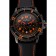 Blancpain Fifty Fathoms Speed ​​Command quadrante in fibra di carbonio con segni arancioni Cassa in PVD nero Cinturino in pelle nera 1453776