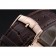Piaget Emperador Limited Edition quadrante bianco inciso cassa in oro rosa Bracciale in pelle marrone 1454140