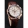 Bracciale Omega Seamaster Aqua Terra Chrono GMT quadrante avorio in pelle marrone 622534