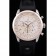 Breitling Transocean Quadrante Bianco Cinturino in Gomma Nero Lunetta in Oro Rosa