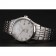 Omega De Ville quadrante bianco con numeri romani cassa e bracciale in acciaio inossidabile 1453791