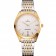 Omega Tresor Master Co-Axial quadrante bianco cassa in oro bicolore bracciale in acciaio inossidabile