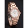 Burberry The City Quadrante Bianco Lunetta con Diamanti Cassa e Bracciale in Oro Rosa