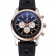 Breitling Transocean Quadrante Nero Cinturino in Gomma Nero Lunetta in Oro Rosa-98208