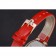 Omega orologio da donna quadrante rosa cassa in oro con diamanti cinturino in pelle rossa 622831