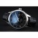 Omega DeVille quadrante nero cassa in acciaio inossidabile cinturino in pelle nera 622829