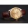 Omega Globemaster quadrante in oro e lunetta cassa in acciaio inossidabile cinturino in pelle marrone
