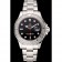 Rolex Yacht-Master quadrante nero cassa e bracciale in acciaio inossidabile