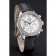 Omega Speedmaster quadrante bianco cassa in acciaio inossidabile lunetta diamante cinturino in pelle nera