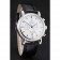 Cronografo Omega Seamaster Vintage quadrante bianco con indici delle ore blu Cassa in acciaio inossidabile Cinturino in pelle nera