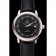 Omega De Ville Prestige quadrante nero cassa in acciaio inossidabile cinturino in pelle nera