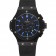 Hublot Big Bang quadrante in carbonio con cassa in carbonio con segni blu e cinturino in caucciù nero 622774