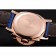 Panerai Radiomir quadrante nero con diamanti lunetta cassa in oro rosa cinturino in pelle blu 1453800