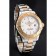 Rolex Yacht-Master quadrante bianco lunetta in oro cassa in acciaio inossidabile bracciale bicolore