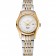 Bracciale da donna Omega De Ville con quadrante bianco in oro bicolore 1453786