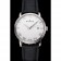 Blancpain Villeret ultra sottile quadrante bianco cassa in acciaio inossidabile cinturino in pelle nera