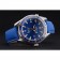 Omega Seamaster Planet Ocean GMT quadrante blu cinturino in pelle blu 622394