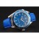 Omega Seamaster Planet Ocean quadrante blu bracciale in pelle blu 622538