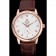 Omega DeVille Prestige Small Seconds quadrante bianco Bracciale in pelle marrone cassa in oro 622.603