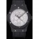 Hublot Classic Fusion Diamond Skull Dial Cassa in acciaio nero Cinturino in pelle nera 622.815