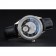 Omega DeVille Prestige quadrante nero cassa di diamanti argento cinturino in pelle nera 1454120