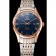 Omega de ville quadrante blu cassa in oro rosa bracciale bicolore 1453783
