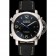 Panerai Luminor 1950 3 Days Chrono Flyback quadrante nero cassa in acciaio inossidabile cinturino in pelle nera