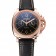 Panerai Radiomir 8 giorni cronografo quadrante nero con diamanti lunetta cassa in oro rosa cinturino in pelle nera 1453798