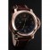 Panerai Luminor Marina 8 giorni quadrante nero cassa in oro rosa cinturino in pelle marrone