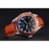 Omega Seamaster Planet Ocean GMT quadrante arancione cinturino in pelle arancione 622395
