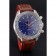 Omega Speedmaster quadrante blu cassa in acciaio inossidabile cinturino in pelle marrone 622807