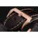 Svizzero Panerai Luminor quadrante nero cassa in oro rosa cinturino in pelle marrone 1453842