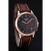 Longines ruota a colonne quadrante nero cassa bicolore cinturino in pelle marrone
