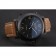 Panerai Luminor 1950 3 Days Chrono Flyback quadrante nero cassa nera cinturino in pelle marrone