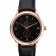 Omega DeVille Prestige Small Seconds quadrante nero Cassa in oro Bracciale in pelle nera 622.602