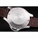 Panerai Luminor spazzolato cassa in acciaio inossidabile quadrante nero cinturino in pelle marrone scuro