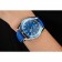 Omega Seamaster Planet Ocean quadrante blu bracciale in pelle blu 622538