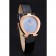 Orologio da donna Omega Quadrante blu cielo Cassa in oro Cinturino in pelle nera 622821