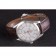 Omega Seamaster lunetta argento con quadrante bianco e cinturino in pelle marrone 621573