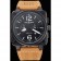 Bell e Ross BR 03-94 quadrante nero cassa nera cinturino in pelle beige