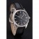 Omega Globemaster quadrante nero cassa in acciaio inossidabile cinturino in pelle nera